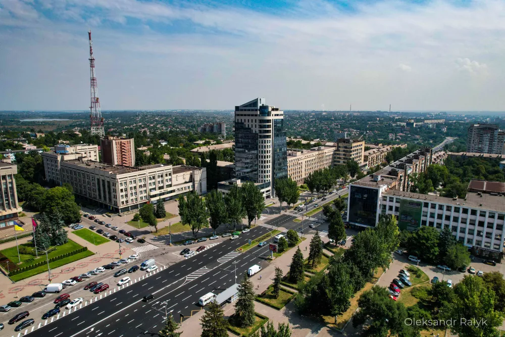 Площа Фестивальна з висоти